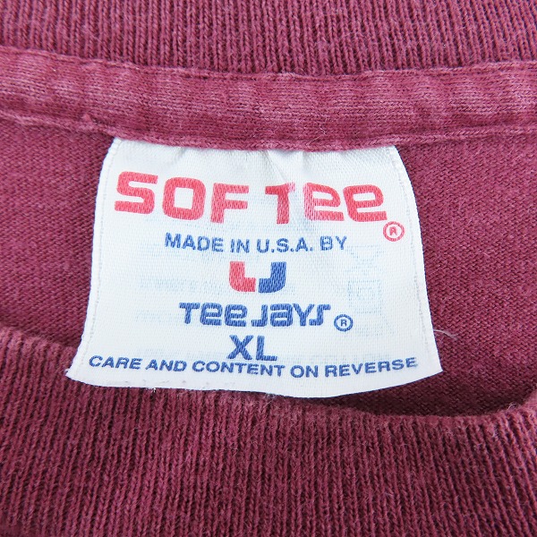 実際に弊社で買取させて頂いたSOF TEE/ 90s ビンテージ RAGE AGAINST THE MACHINE レイジアゲインストザマシーン バンド Tシャツ/XLの画像 2枚目