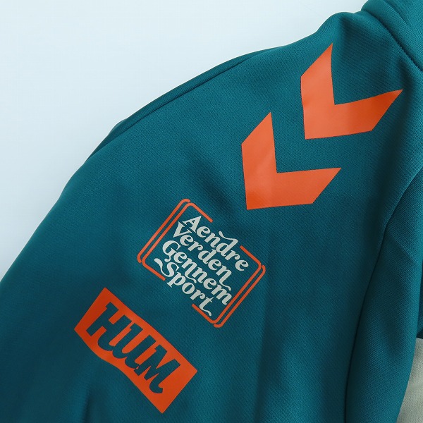 実際に弊社で買取させて頂いた【未使用】hummel/ヒュンメル ジャージ/セットアップ HAT2117/HAT2117PAP/グリーン/ブラック/Lの画像 2枚目