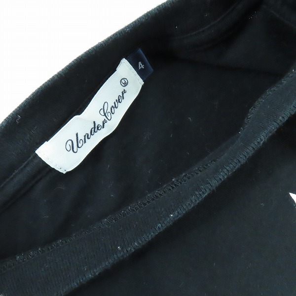 実際に弊社で買取させて頂いたUNDERCOVER/アンダーカバー 22AW TEE FIRE BLACK Tシャツ UC2B3804/4の画像 5枚目