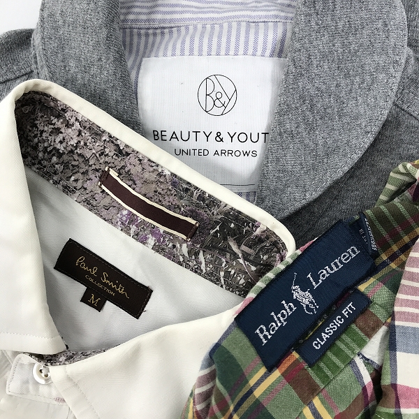 実際に弊社で買取させて頂いた【おまとめ】ユナイテッドアローズ/ラルフローレン/ポールスミス 等 長袖シャツ/半袖シャツ/デニムシャツ 他の画像 1枚目