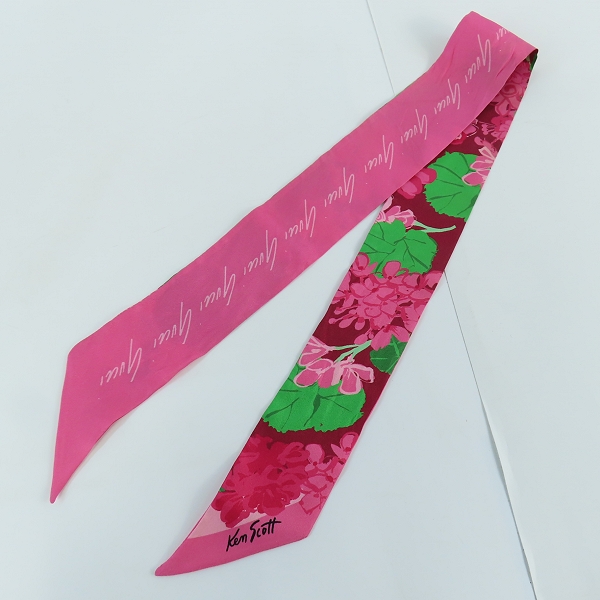 実際に弊社で買取させて頂いたGUCCI/グッチ Ken Scott フローラル  スカーフ/ミッツァの画像 3枚目
