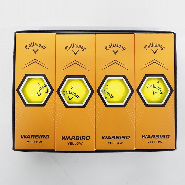 実際に弊社で買取させて頂いた【未使用】Callaway/キャロウェイ WARBIRD/ウォーバード ゴルフボール YELLOW/イエロー 1ダース