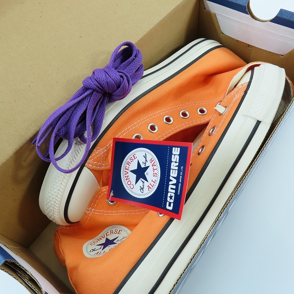 実際に弊社で買取させて頂いた【未使用】CONVERSE/コンバース ALL STAR BURNTCOLORS HI SST.ORG/オールスター ハイ 1SD431/28の画像 8枚目