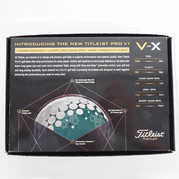実際に弊社で買取させて頂いた【未使用】Titleist/タイトリスト PRO V1 ゴルフボール ホワイト 1ダース の画像 4枚目