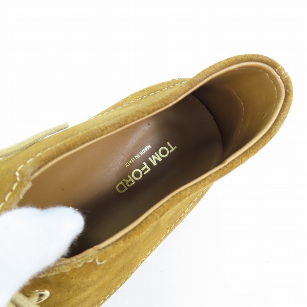 実際に弊社で買取させて頂いたTOM FORD/トムフォード モカシンブーツ J1332T 9の画像 4枚目