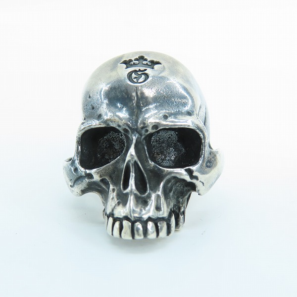 実際に弊社で買取させて頂いた【ギャラ付】Gabor/ガボール ガボラトリー LARGE SKULL RING ｗ/OUT JAW ラージスカル リング ｗ/アウトジョー【現行】19-21号の画像 1枚目