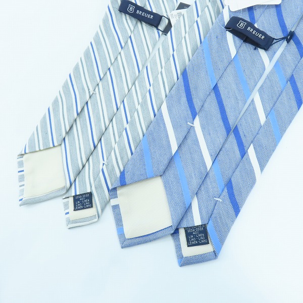 実際に弊社で買取させて頂いた【未使用】BREUER/ブリューワー ネクタイ 2点セットの画像 4枚目
