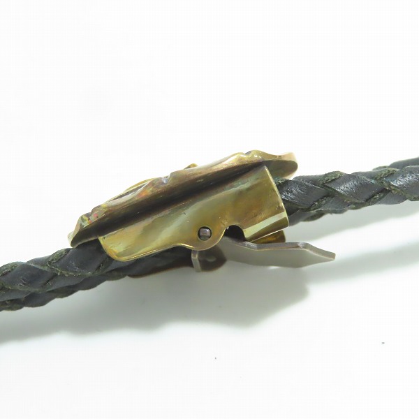 実際に弊社で買取させて頂いた(4)GANGSTERVILLE×Galcia/ギャングスタービル×ガルシア G ループタイ/ボロタイ/ブラス/シルバーの画像 3枚目