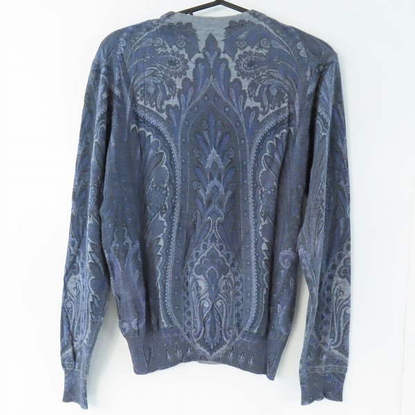 実際に弊社で買取させて頂いたETRO/エトロ ペイズリー柄 シルク混/カシミア混 ウールニット XSの画像 1枚目