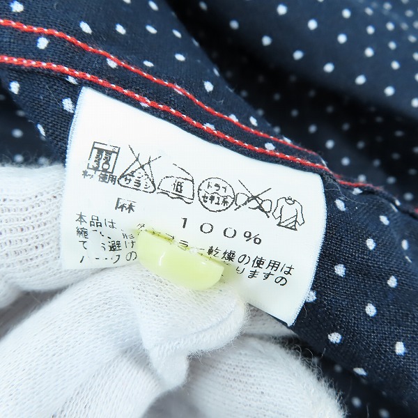 実際に弊社で買取させて頂いたSUGAR CANE/シュガーケーン ドット 七分 シャツ SC35784 Mの画像 3枚目