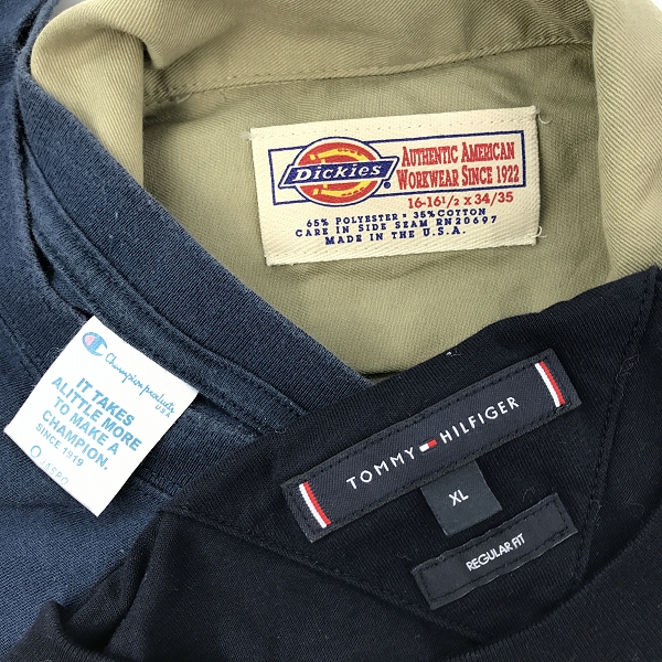 実際に弊社で買取させて頂いた【おまとめ】ディッキーズ/トミーヒルフィガー/チャンピオン 等 Tシャツ/半袖シャツ/パンツ 他の画像 1枚目