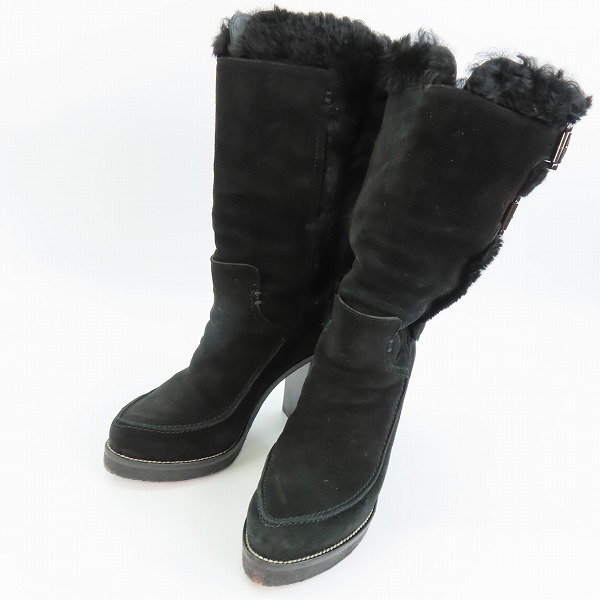 実際に弊社で買取させて頂いたTOD'S/トッズ ムートン/スエード ロングブーツ 37