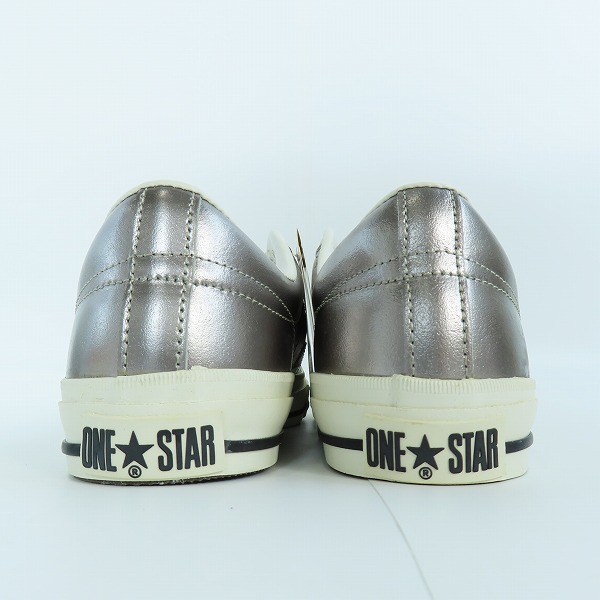 実際に弊社で買取させて頂いたCONVERSE/コンバース One Star ワンスター Enamel Leather Ox Silver 1C016/28の画像 1枚目