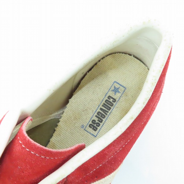 実際に弊社で買取させて頂いたCONVERSE/コンバース ローカットスニーカー レッド/10.5の画像 4枚目