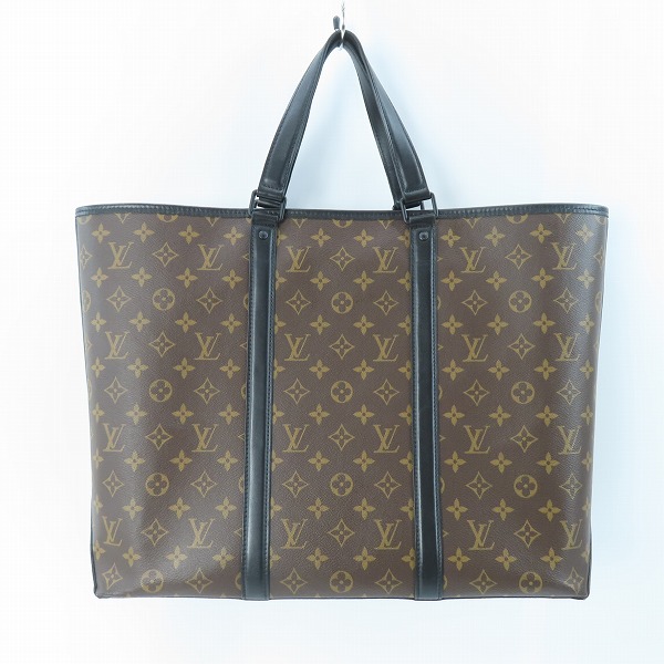 実際に弊社で買取させて頂いたLOUIS VUITTON/ルイ ヴィトン ウィークエンドトート GM モノグラムマカサー 2WAYショルダーバッグ/M45733の画像 1枚目