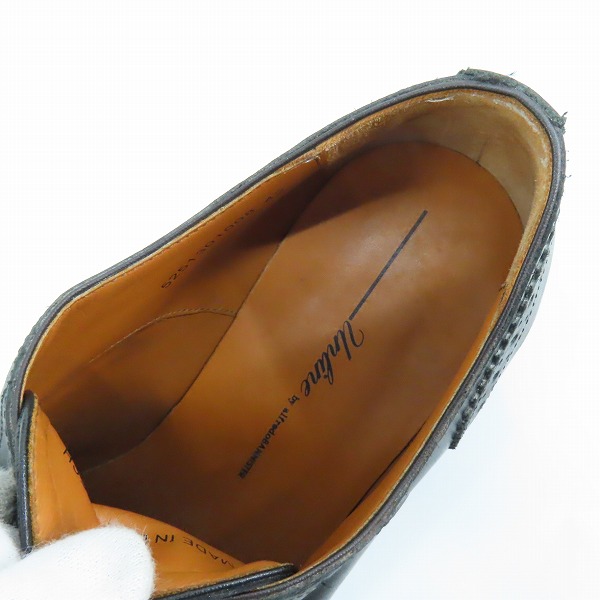 実際に弊社で買取させて頂いたalfredoBANNISTER IN/アルフレッドバニスター ウイングチップ レザーシューズ 5251301008 42の画像 4枚目
