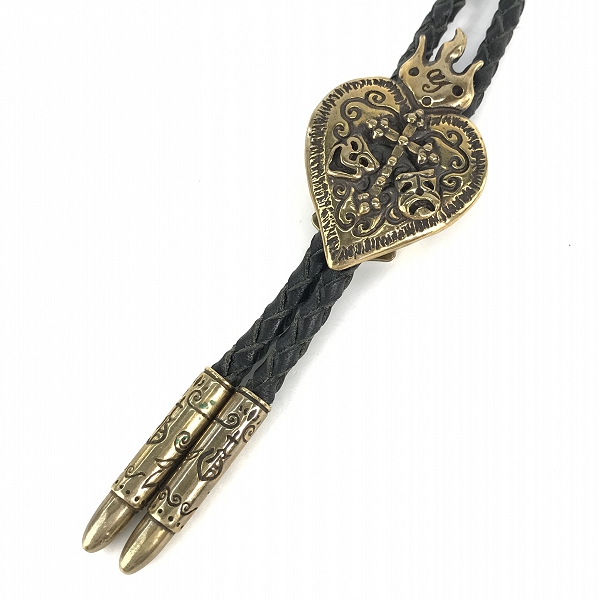 実際に弊社で買取させて頂いた(2)Gangsterville×galcia/ギャングスタービル×ガルシア TWO FACE/ダブルフェイス BOLO TIE/ボロタイ/ループタイ ブラス/真鍮