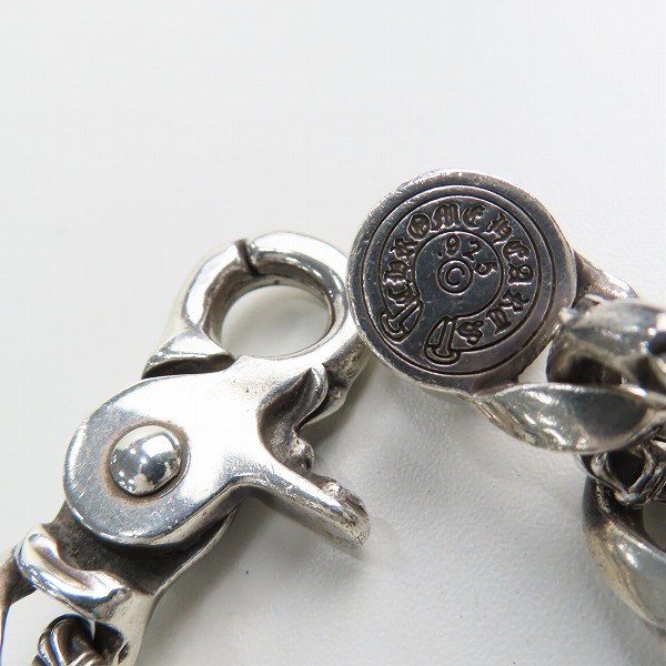 実際に弊社で買取させて頂いた【インボイス有】CHROME HEARTS/クロムハーツ ファンシーチェーン クリップ ブレスレットの画像 6枚目