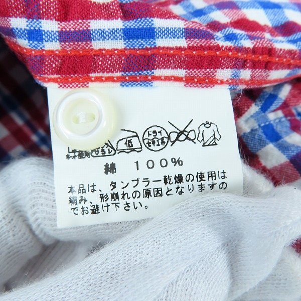 実際に弊社で買取させて頂いたSUGAR CANE/シュガーケーン チェック柄 半袖 シャツ SC36557 Mの画像 3枚目