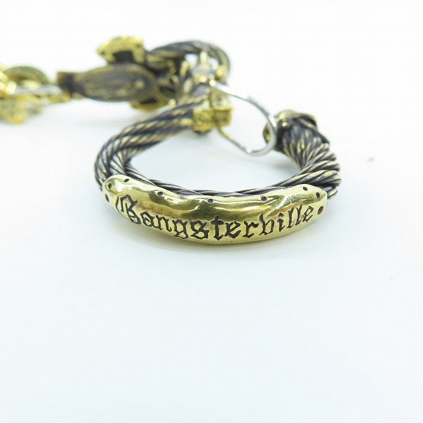 実際に弊社で買取させて頂いたGANGSTERVILLE×Galcia/ギャングスタービル×ガルシア DEVIL/デビル ウォレットチェーン ブラス/真鍮の画像 4枚目