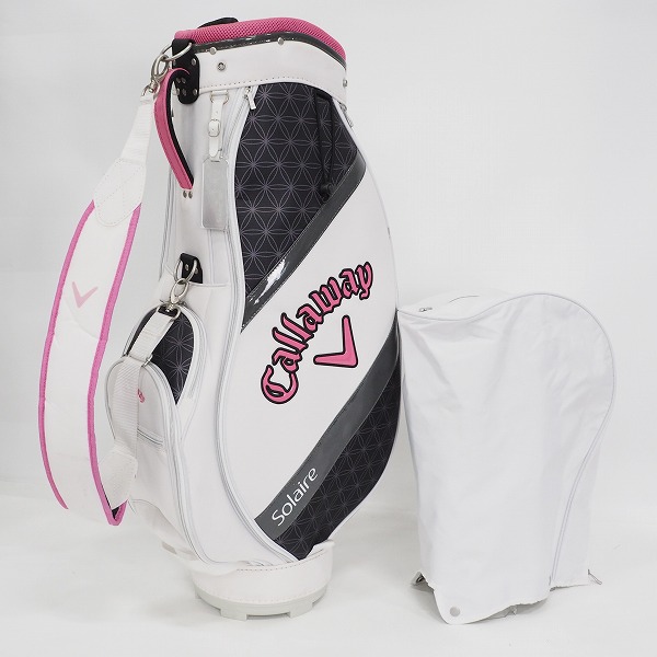 実際に弊社で買取させて頂いたCallaway/キャロウェイ Solaire/ソレイル レディース 6分割キャディバッグ ホワイト