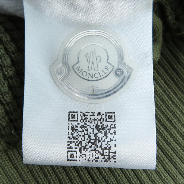実際に弊社で買取させて頂いた【JPタグ】MONCLER/モンクレール GIROCOLLO TRICOT 長袖ワッフル ニットセーター I20919C00007 M1367/Mの画像 8枚目