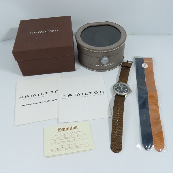 実際に弊社で買取させて頂いたHAMILTON/ハミルトン Khaki/カーキ アナログ クォーツ ウォッチ 腕時計/H982114F【動作未確認】の画像 5枚目