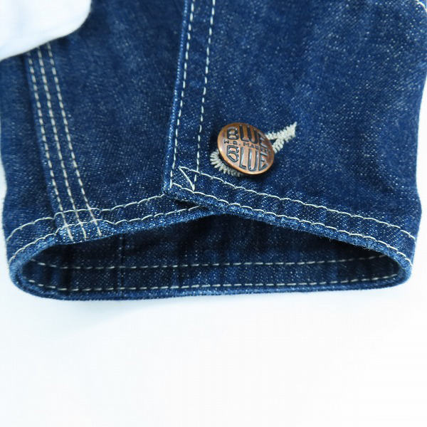 実際に弊社で買取させて頂いたBLUE BLUE/ブルーブルー デニムカバーオール/デニムジャケット/1の画像 5枚目