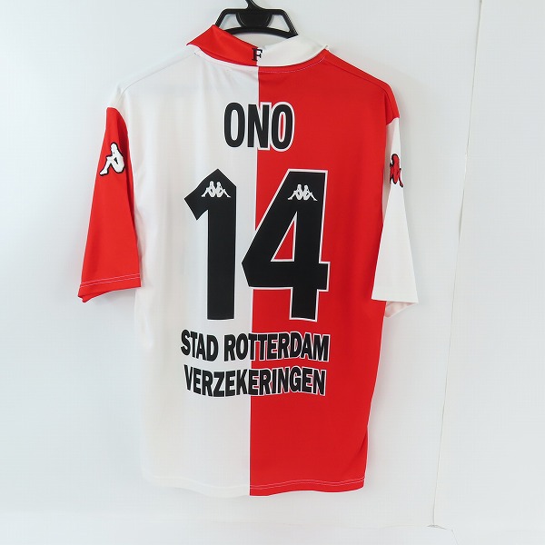 実際に弊社で買取させて頂いたkappa/カッパ フェイエノールト・ロッテルダム 01/02 ホーム レプリカユニフォーム ＃14 小野伸二/Mの画像 1枚目