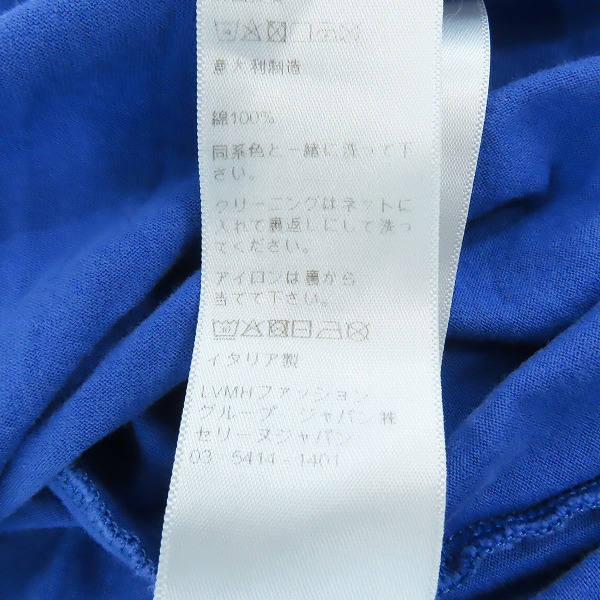 実際に弊社で買取させて頂いた【JPタグ】CELINE/セリーヌ 21SS ロゴプリント ルーズフィット Tシャツ ブルー 2X681501F/Mの画像 5枚目