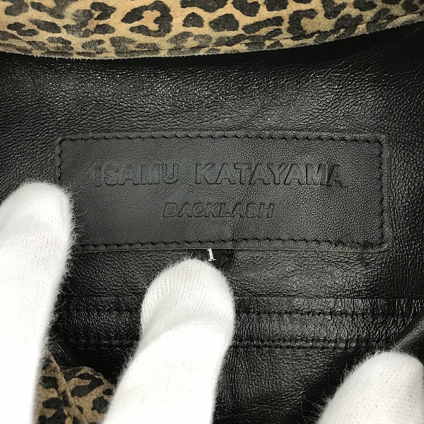 実際に弊社で買取させて頂いたISAMU KATAYAMA BACK LASH/バックラッシュ レオパード柄  長袖シャツ 907-02 /1の画像 2枚目