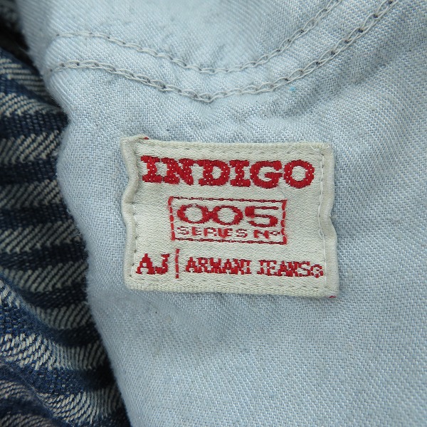 実際に弊社で買取させて頂いたARMANI JEANS/アルマーニジーンズ ストライプ柄デニムパンツ 30の画像 6枚目