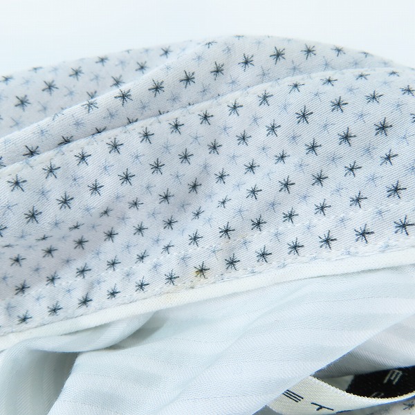 実際に弊社で買取させて頂いたETRO/エトロ 襟柄切替 ストライプ柄長袖シャツ グレー系 37の画像 5枚目