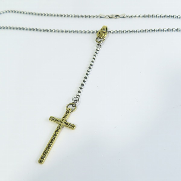 実際に弊社で買取させて頂いた(1)GANGSTERVILLE×Galcia/ギャングスタービル×ガルシア ROSARY/ロザリオ ネックレス シルバー925×ブラス