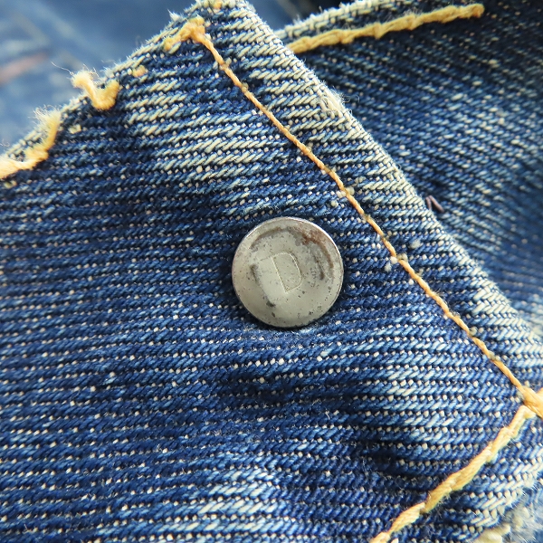 実際に弊社で買取させて頂いたLEVIS/リーバイス 557 60sオリジナル デニムジャケット/40の画像 5枚目
