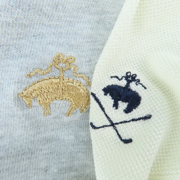 実際に弊社で買取させて頂いたBROOKS BROTHERS/ブルックスブラザーズ 半袖ポロシャツ/ヘンリーネックTシャツ 2点セットの画像 3枚目