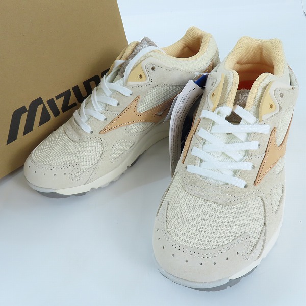 実際に弊社で買取させて頂いた【未使用】MIZUNO×IL BISONTE/ミズノ×イルビゾンテ SKY MEDAL/スカイメダル スニーカー D1GG240201/26.5
