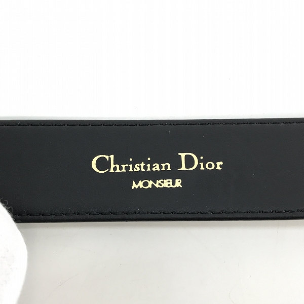 実際に弊社で買取させて頂いたChristian Dior/クリスチャンディオール レザー ベルトの画像 4枚目