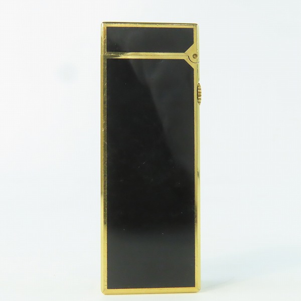 実際に弊社で買取させて頂いたdunhill/ダンヒル サイドローラー ガスライター ブラック × ゴールドの画像 1枚目