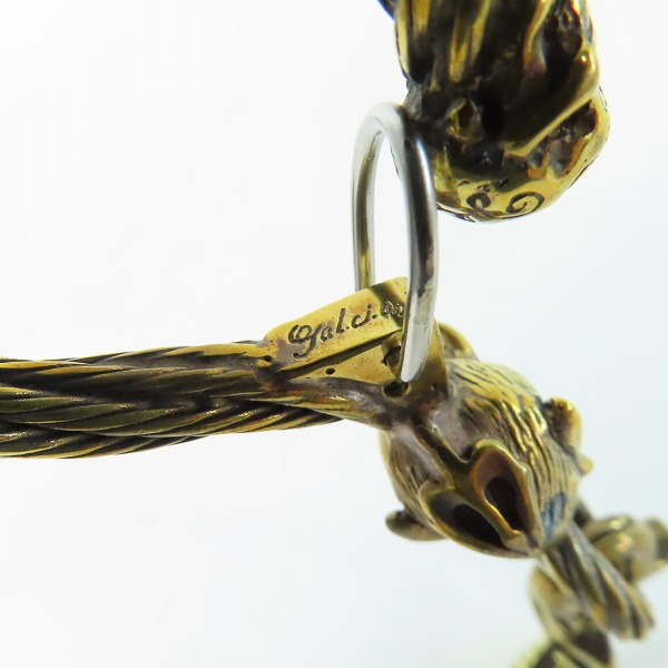 実際に弊社で買取させて頂いた(6)Gangsterville×galcia/ギャングスタービル×ガルシア キーホルダー DEVIL/デビル ブラス 真鍮 キーフック 15cmの画像 5枚目