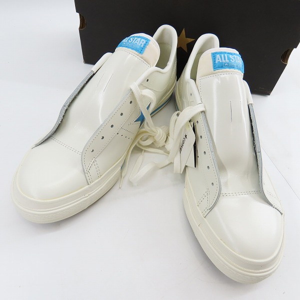 実際に弊社で買取させて頂いた【未使用】CONVERSE/コンバース ONE STAR OX WHT/L.BLU/10.5