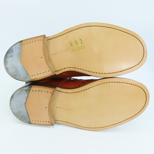 実際に弊社で買取させて頂いたTrickers/トリッカーズ MOLTON/モールトン カントリーブーツ ウイングチップ M2508/6.5の画像 2枚目
