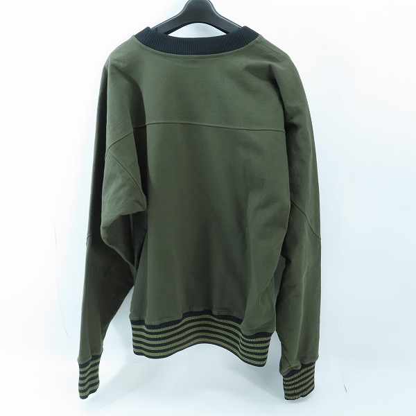 実際に弊社で買取させて頂いたBOTTEGA VENETA/ボッテガヴェネタ イントレチャートレザーパッチ リブ付きスウェット 567153 VFZ50/50の画像 1枚目