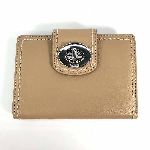 実際に弊社で買取させて頂いたCOACH/コーチ レザー二つ折り財布