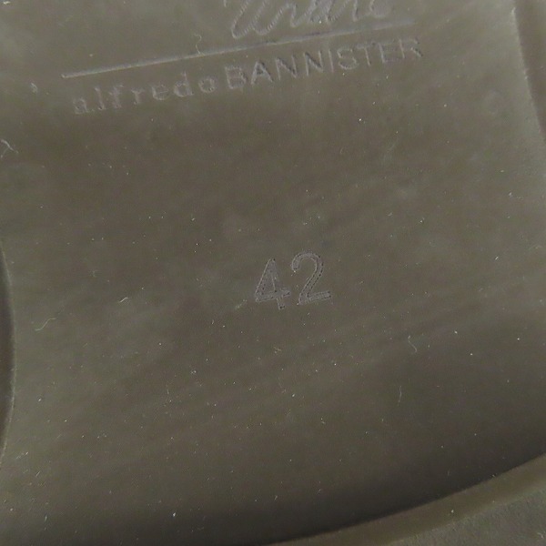 実際に弊社で買取させて頂いたalfredoBANNISTER IN/アルフレッドバニスター スエード ドレスシューズ /42の画像 5枚目