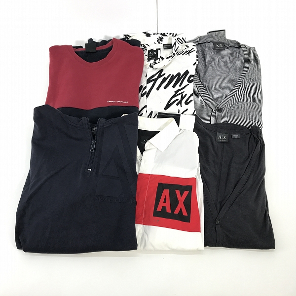 実際に弊社で買取させて頂いた【おまとめ】ARMANI EXCHANGE/アルマーニエクスチェンジ ボタンシャツ/トレーナー/カーディガン 等