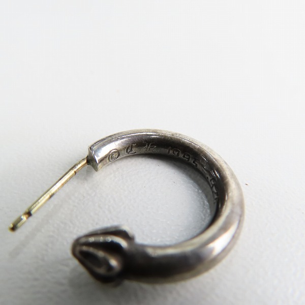 実際に弊社で買取させて頂いたCHROME HEARTS/クロムハーツ プレーンフープピアスの画像 4枚目