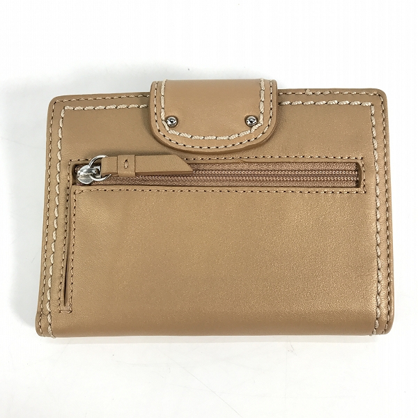 実際に弊社で買取させて頂いたCOACH/コーチ レザー二つ折り財布の画像 1枚目