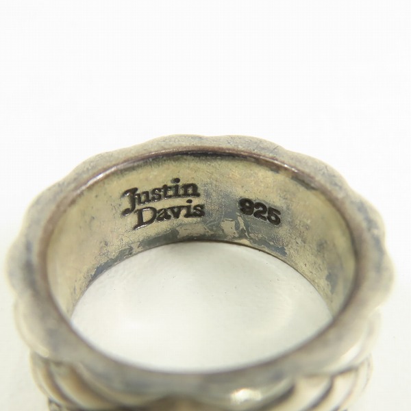 実際に弊社で買取させて頂いたJustin Davis/ジャスティンデイビス Zenith/ゼニス リング SRJ314/16.5-17号の画像 6枚目