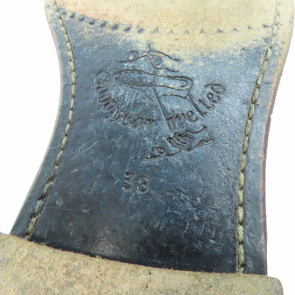 実際に弊社で買取させて頂いたJalan Sriwijaya×UNITED ARROWS/ジャランスリウァヤ×ユナイテッドアローズ スウェード ローファー 98622 38の画像 7枚目